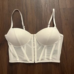 White & Sheer Corset